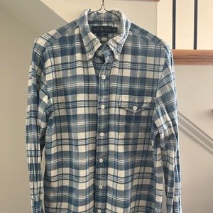 Ralph Lauren Blue Plaid Button Up Shirt